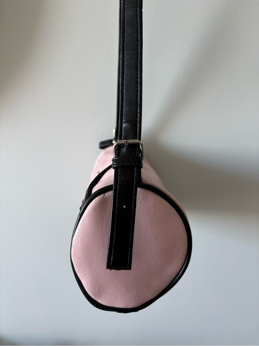 Point Zero Light Pink Shoulder Bag with Black Accents - Picture 4 of 7